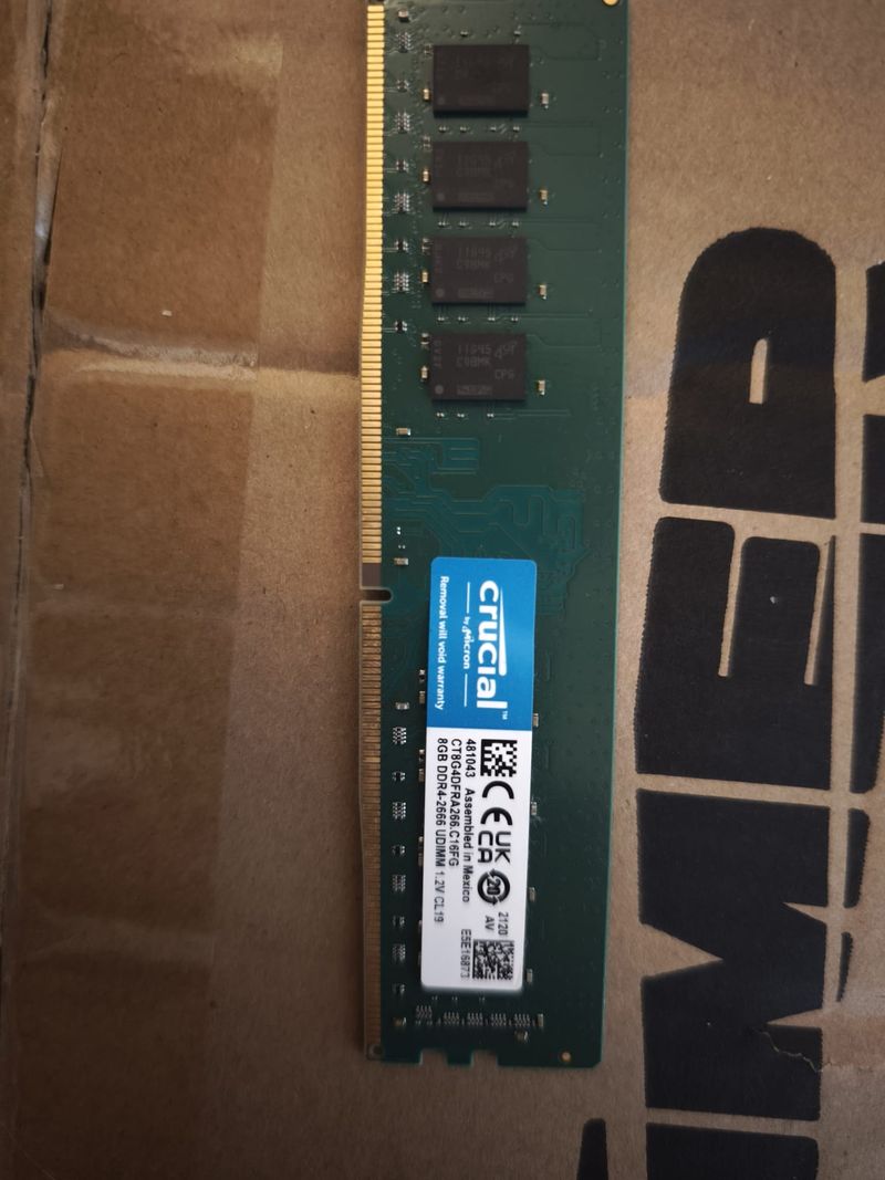 Crucial 8GB DDR4 2666MHz UDIMM