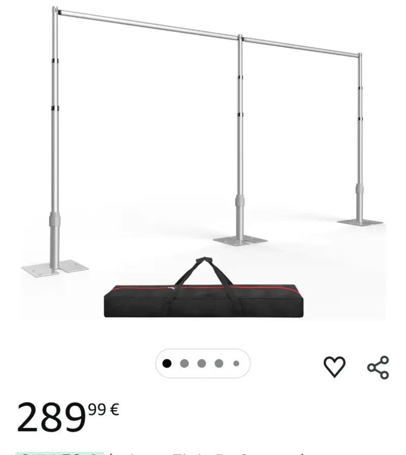 Soporte fondo fotográfico 3x6M afbeelding 2