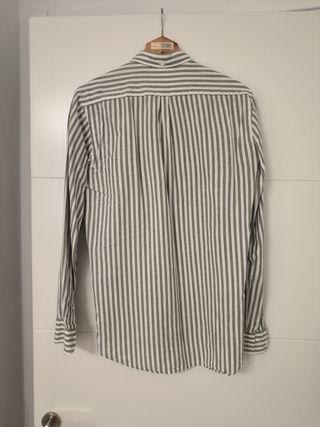 Camisa Scalpers Rayas Verde Talla M