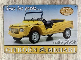 Cartel Citroën Mehari Sous les pavés