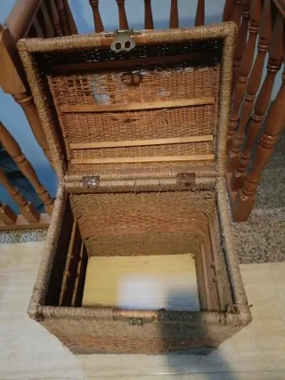 Baúl de mimbre