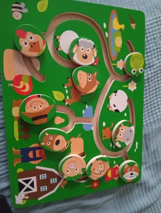 Puzzle Laberinto Lidl Animales Madera