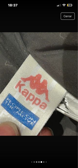 Chaqueta Kappa Windbreaker Retro Talla XXL