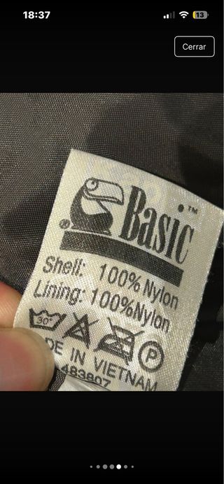 Chaqueta Kappa Windbreaker Retro Talla XXL