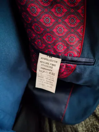 Traje azul Núñez de Arenas