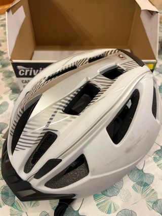 Casco Ciclismo Crivit con Luz, con etiquetas y caj