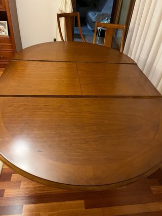 Mesa redonda roble extensible buen estado