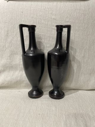 Coppia Brocche Terracotta Nere