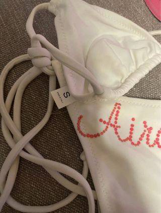 Bikini Airoldi bianco con paillettes