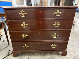 Mesa auxiliar redonda mármol y madera