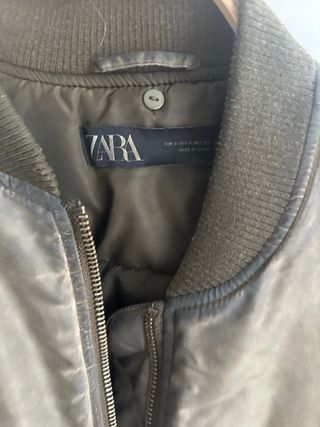 Chaqueta Bomber Zara con cuello desmontable