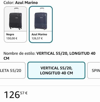 Maleta de cabina Samsonite azul marina