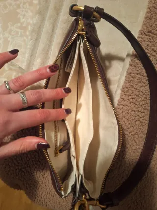 Bolso de hombro Zara marrón