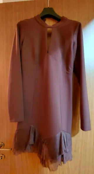 Vestito Twinset vinaccio (TG 44)