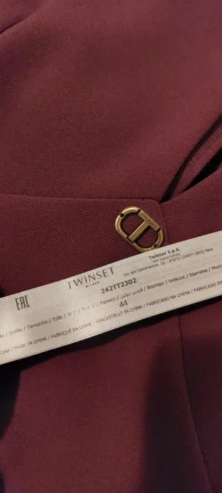 Vestito Twinset vinaccio (TG 44)