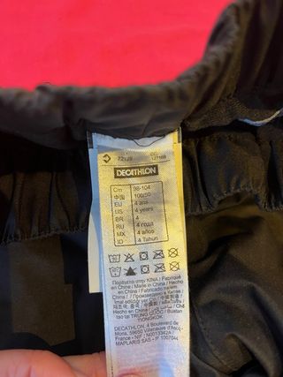 Pantalón de esquí niño 4 años