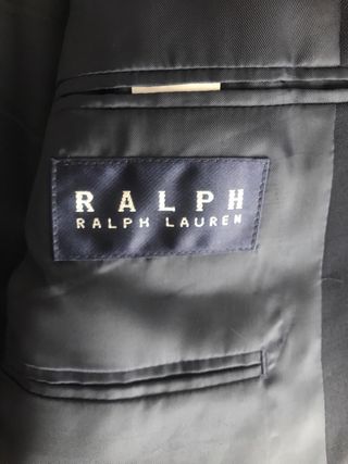 Americana Ralph Lauren Hombre 46 Azul Marino Lana