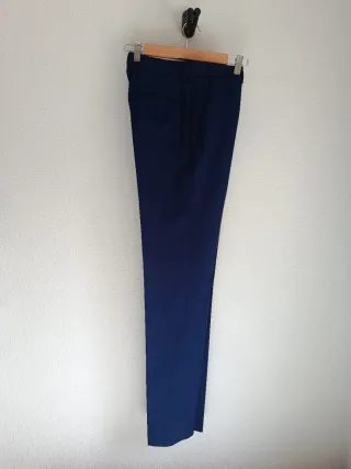 Traje chaqueta azul Zara