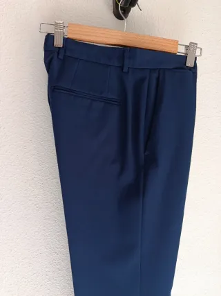 Traje chaqueta azul Zara