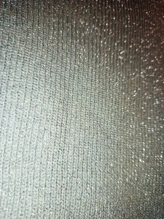 Conjunto punto plateado talla única