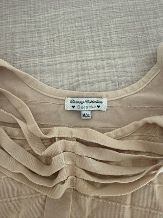 Vestido Bershka Beige Talla S