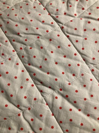 Colcha reversible guateada