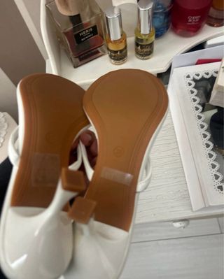 Sandali infradito donna bianchi tg 37 nuovo