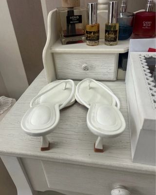 Sandali infradito donna bianchi tg 37 nuovo