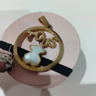 Lote Colgantes Tous Oso y Círculo Dorado