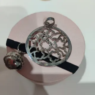 Lote Colgantes Tous Oso y Círculo Dorado