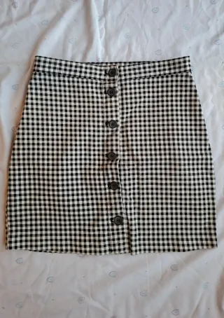 Pack 2 faldas: cuadros y vaquera