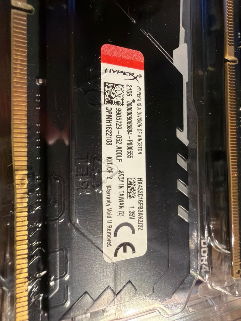 HyperX Fury DDR4 3200Mhz CL16 RAM afbeelding 2