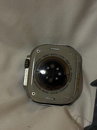 Reloj similar a Apple Naranja y Plateado