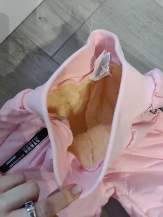 Pantalón rosa acolchado para nieve