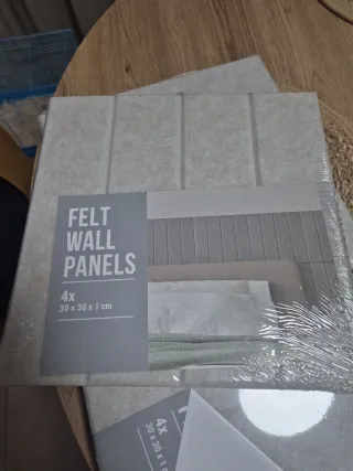 Paneles de fieltro para pared 4uds