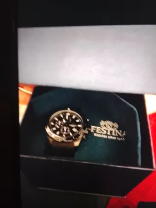 Reloj Festina Chronograph 10 BAR Negro/Plata