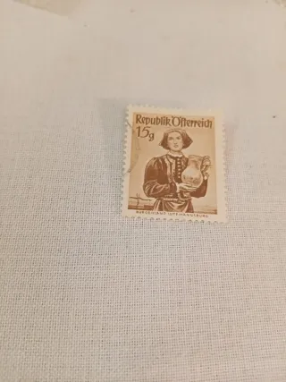 Francobollo Austria 15g Burgenland Lutzmannsburg