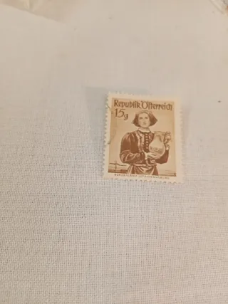 Francobollo Austria 15g Burgenland Lutzmannsburg