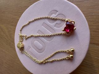 Pulsera Cadena Tous Nueva Corazón Rubí