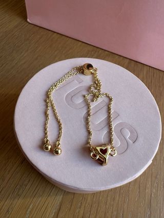 Pulsera Cadena Tous Nueva Corazón Rubí