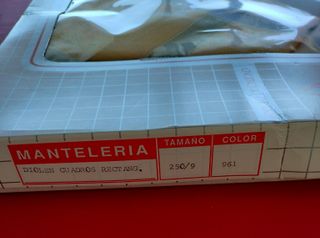 Mantel y servilletas cuadros algodón