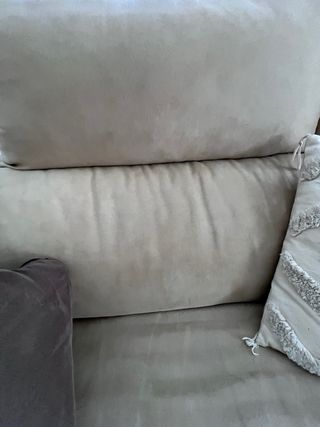 Sofá Chaiselongue Beige y Marrón