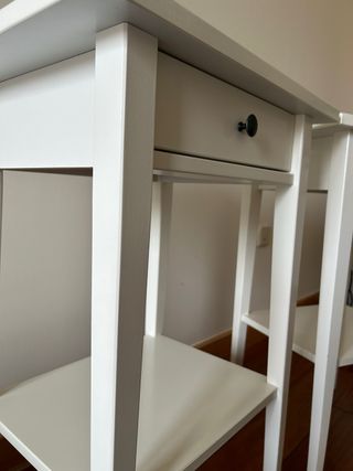 NUEVO! 2 Mesitas de noche IKEA HEMNES blanco