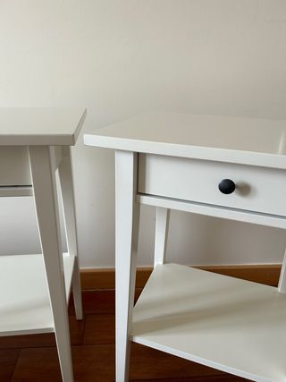 NUEVO! 2 Mesitas de noche IKEA HEMNES blanco