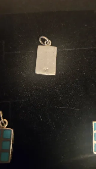 Conjunto Plata Artesanal Turquesa