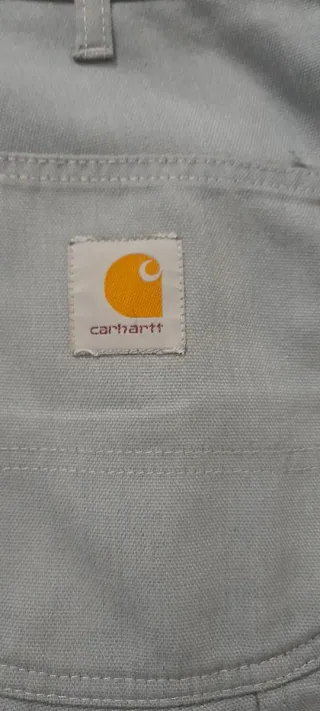 Pantaloni Carhartt 33x34 grigio/celeste