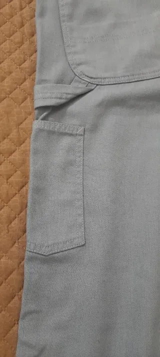 Pantaloni Carhartt 33x34 grigio/celeste