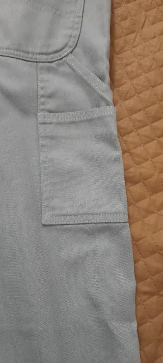 Pantaloni Carhartt 33x34 grigio/celeste