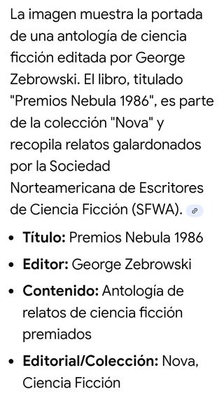 Libro: Premios Nebula