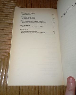 Libro: Premios Nebula